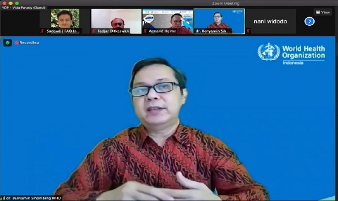 Foto : Acara Media Briefing Pekan Kesadaran Antimikroba Sedunia Secara Virtual.