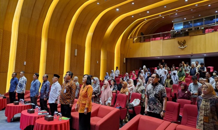 Talkshow dengan tema Indonesia Swasembada Pangan sekaligus bedah buku berjudul "Menjaga Keberlanjutan Swasembada Pangan". (Foto: Dok. Kementan)