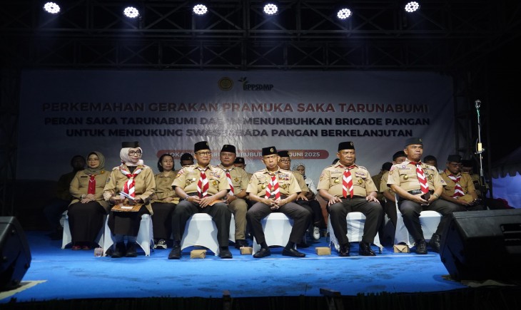 Kegiatan Perkemahan Saka Tarunabumi Lingkup Kementerian Pertanian. (Foto: dok. Kementan)