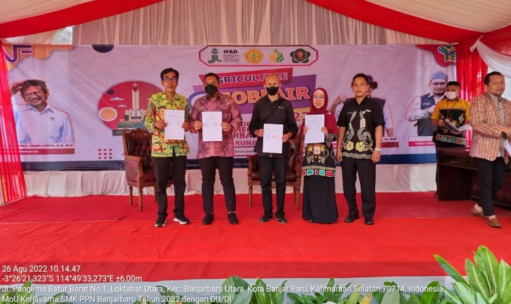 Foto : Kementan Menggelar Agriculture Job Fair atau Bursa Kerja Pertanian di SMK-PP Negeri Banjarbaru .