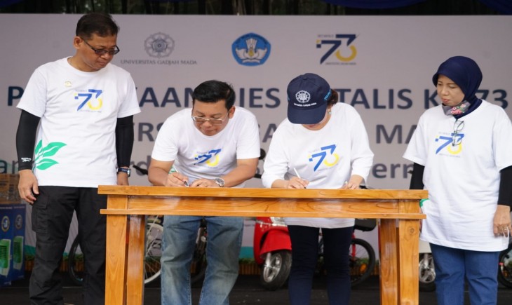 Foto : Badan Pangan Nasional/Natilonal Food Agency (NFA) bekerja sama dengan Universitas Gadjah Mada (UGM) meluncurkan gerakan Pangan B2SA Goes to Campus.