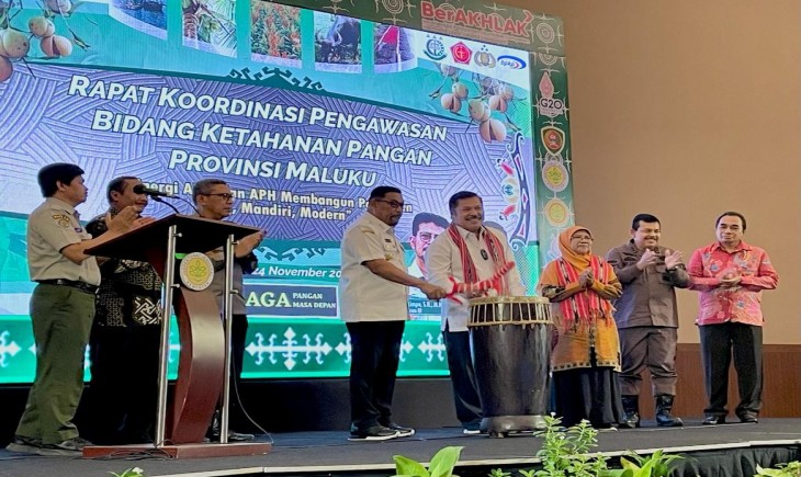 Foto : Rapat Koordinasi Pengawasan (Rakorwas) Bidang Ketahanan Pangan di Ambon, Maluku, Kamis (24/11).