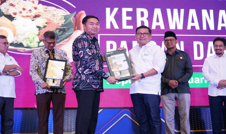 Kepala NFA Arief Prasetyo Adi pada saat Launching FSVA dan PoU Tahun 2023 di Depok (27/2). (Foto: Dok. NFA)