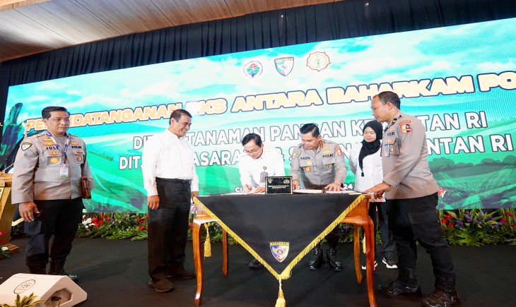 Dukung Kementan, Polri Siapkan Pilot Project Peningkatan Produksi Jagung Nasional. (Foto : Dok. Kementan)