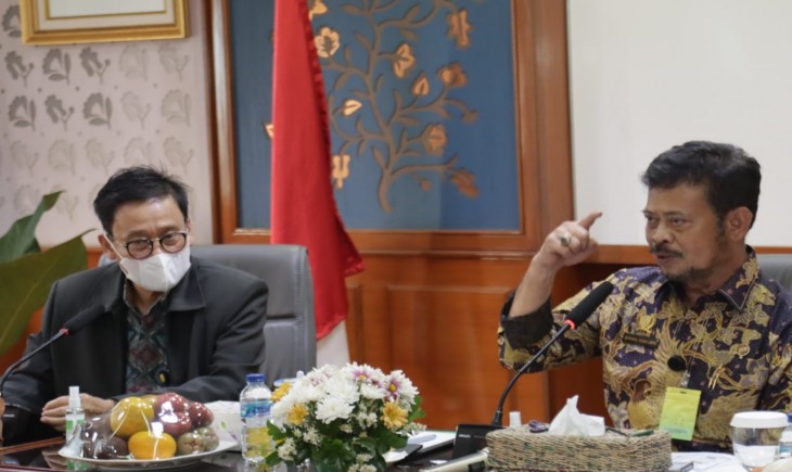 Foto : Mentan Saat Hadiri Sesi Halal Bihalal bersama Jajaran Badan Penyuluhan dan Pengembangan Sumber Daya Manusia Pertanian (BPPSDMP).