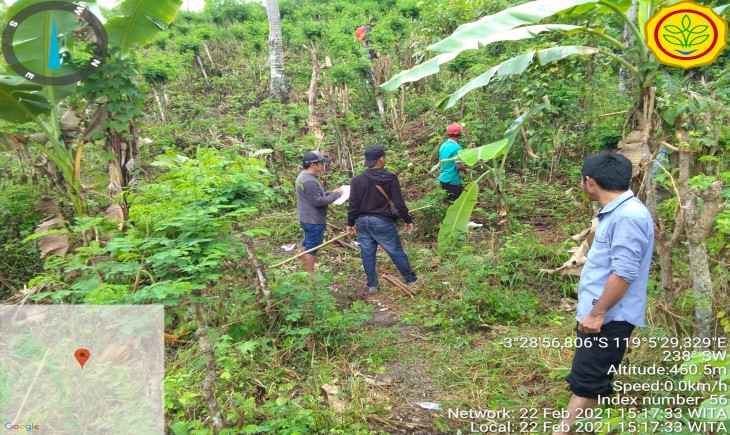 Foto : Peninjauan Lokasi Embung di Desa Bala Kecamatan Balanipa, Kabupaten Polewali Mandar.
