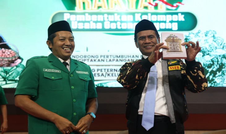 GP Ansor Dukung Mentan Amran Wujudkan Swasembada dan Lawan Mafia Pangan. (Foto: dok. Kementan)