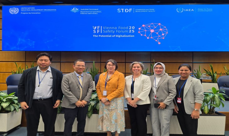 Kementan mengambil peran penting dalam mendorong transformasi sistem pengawasan keamanan pangan berbasis digital dalam Vienna Food Safety Forum 2025 (VFSF 2025). (Foto: dok. Kementan)