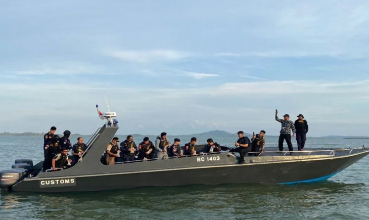 Tim Gabungan Gagalkan Penyelundupan 189.000 Benih Lobster di Perairan Kepulauan Riau. (Foto : Antara)