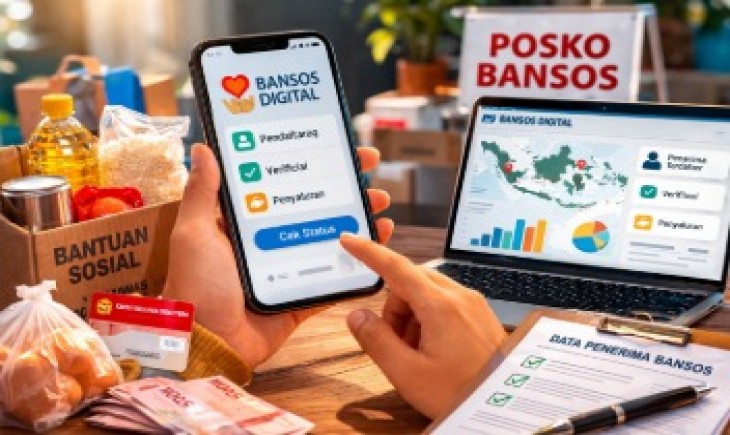 Padang ditunjuk uji coba bansos digital, penyaluran ditargetkan lebih akurat. (Foto : Ilustrasi/AI)