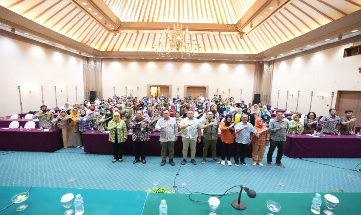 Foto : Pertemuan Evaluasi Kelompok Wanita Tani melalui Kegiatan Strategic Irrigation Modernization and Urgent Rehabilitation Project (SIMURP) Tahun 2022.