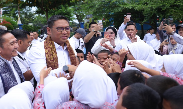 Datangi SDN 238 Palembang, Sudaryono Ungkap Misi Rahasia di Balik Program MBG. (Foto: dok. Kementan)