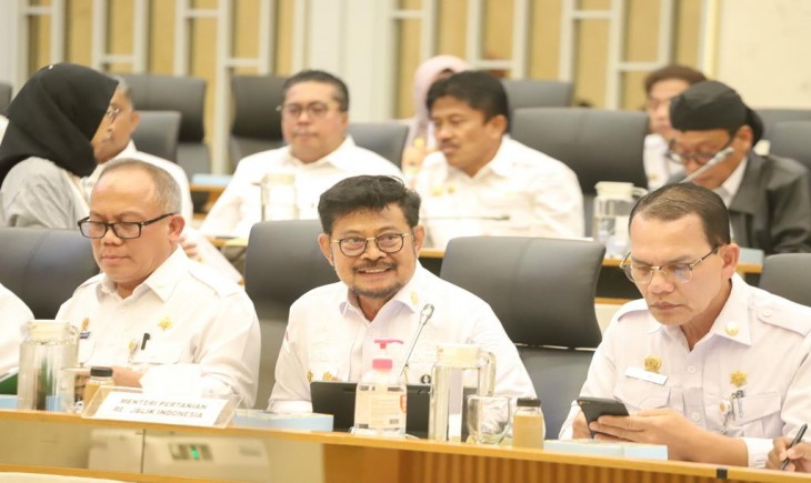 Menteri Pertanian dengan Komisi IV DPR RI di Ruang Rapat Komisi IV DPR RI, Jakarta, Rabu (30/8/23). (Dok. Kementan)