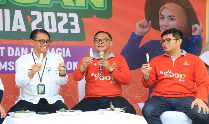 Bupati Bogor, Iwan Setiawan saat memperingati Hari Pangan Sedunia (Pemkab bogor)
