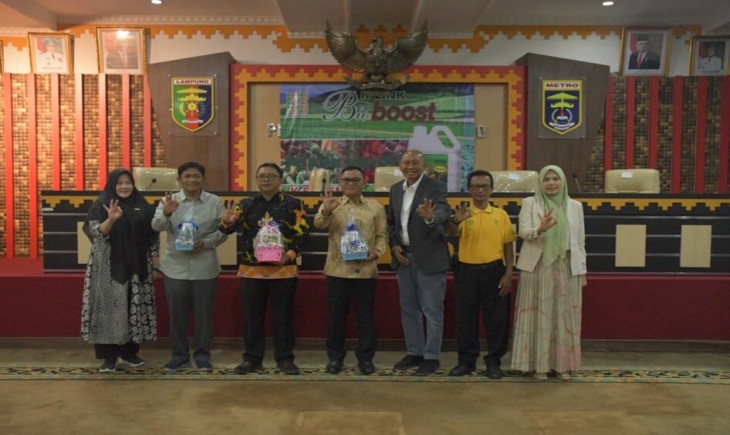 Wakil Walikota Metro, Qomaru Zaman saat menghadiri seminar pertanian (Humas Pemkot Metro)