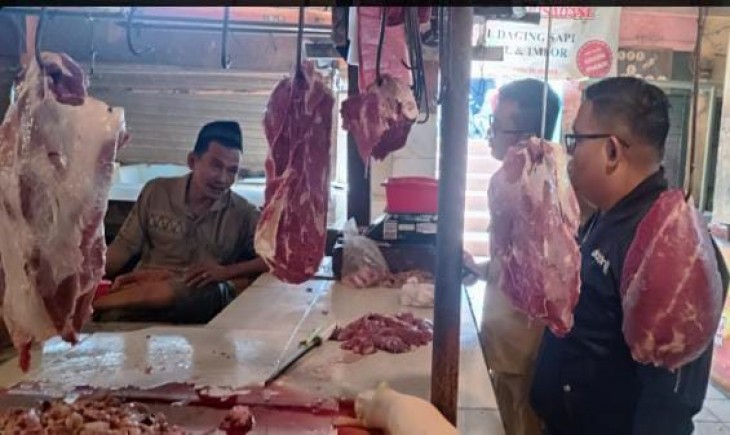 Disperindag Kota Tangsel melakukan sidak ke pasar tradisional (Diskominfo Tangsel)