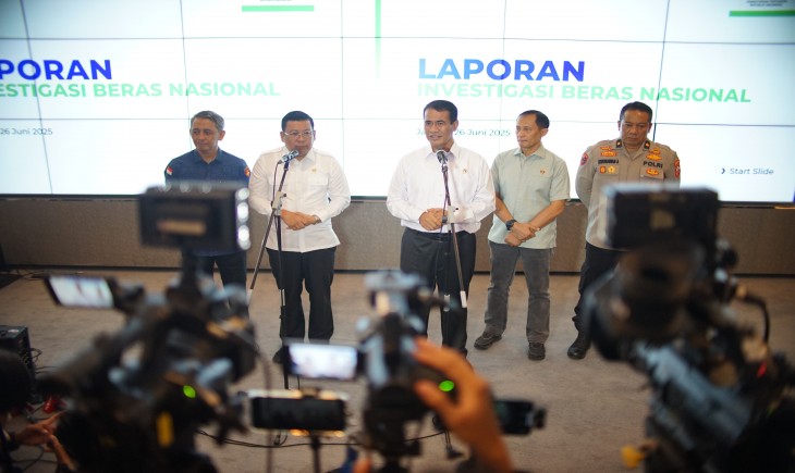 Menteri Pertanian Andi Amran Sulaiman mengungkapkan temuan mengejutkan terkait peredaran beras bermasalah di pasar. (Foto: dok. Kementan)