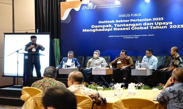 Foto : Mentan SYL saat Keynote Speech di Aston Priority Sumatupang and Conference Center Jakarta.