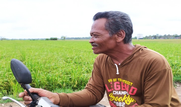 Foto : Warji Petani di Desa Belanti Siam, Kecamatan Pulang Pisau Kabupaten Pulang Pisau, Kalimantan Selatan.