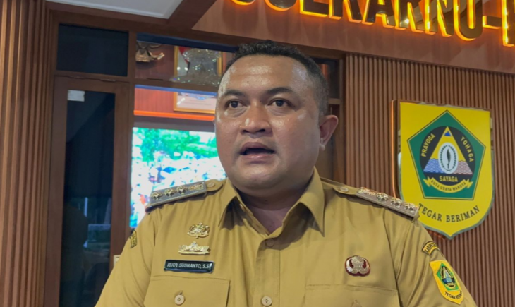 Foto: Bupati Bogor Rudy Susmanto di Cibinong, Kabupaten Bogor, Jawa Barat.