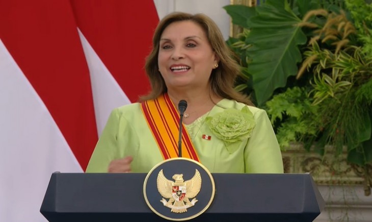 Presiden Peru Dina Ercilia Boluarte Zegarra. (Foto : tvrinews.com)