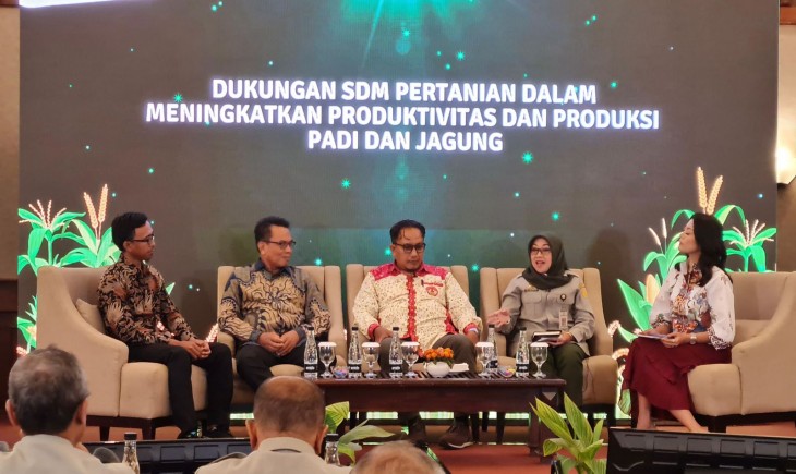 Kementan menggelar Bertani On Cloud (BOC) Volume 247 dengan mengangkat tema Kesiapan SDM Pertanian mendukung peningkatan produksi padi dan jagung. (Dok. Kementan)