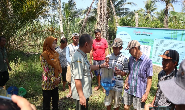 Foto : Kegiatan Merdeka OPT yang Dilaksanakan di Desa Tinom Baru, Kecamatan Tempunak, Kabupaten Sintang.