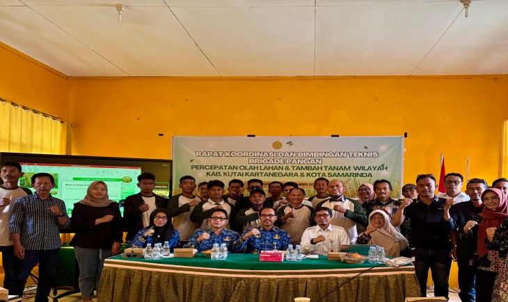 Kementan Perkuat Brigade Pangan di Provinsi Kalimantan Timur. (Foto: dok. Kementan)