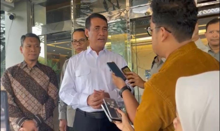 Mentan Amran usai Rapat Koordinasi Kemenko Perekonomian di Jakarta pada Kamis (3/7/2025). (Foto: dok. Kementan)