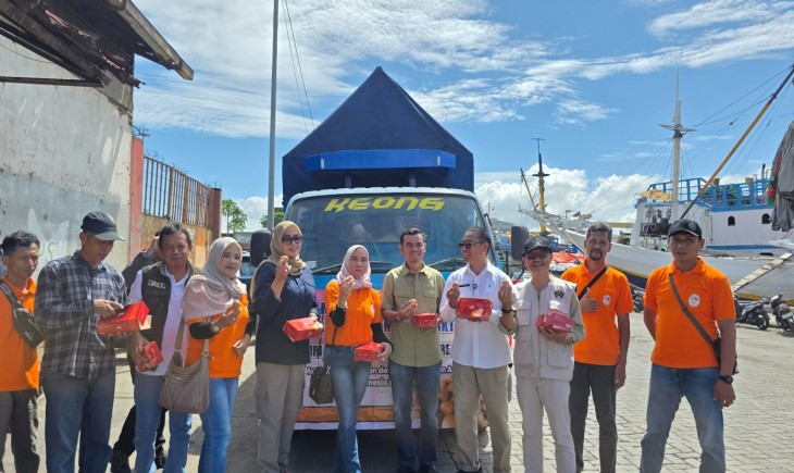 Sebanyak 250 ton jagung asal Kabupaten Bima, Dompu, dan Sumbawa, Nusa Tenggara Barat, tiba di Pelabuhan Tanjung Perak, Surabaya, Sabtu, 24 Mei 2025. (Foto: dok. Kementan)