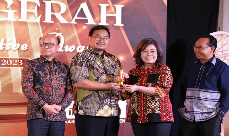 Kementan raih penghargaan sebagai Website terbaik tingkat kementerian tahun 2023 dalam acara Indonesia Digital Initiative Awards (IDIA) 2023. (Dok. Kementan)
