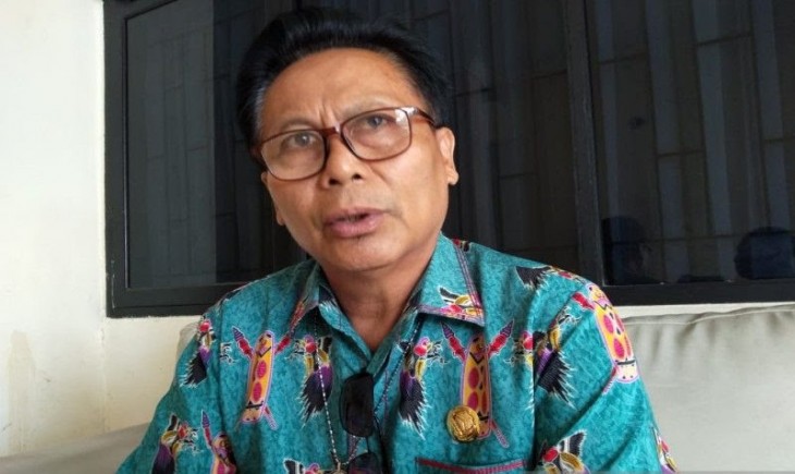 Kepala Dinas Pertanian dan Hortikultura Jayapura, David A. Zakaria menjelaskan tentang bina Poktan (Antara Foto)