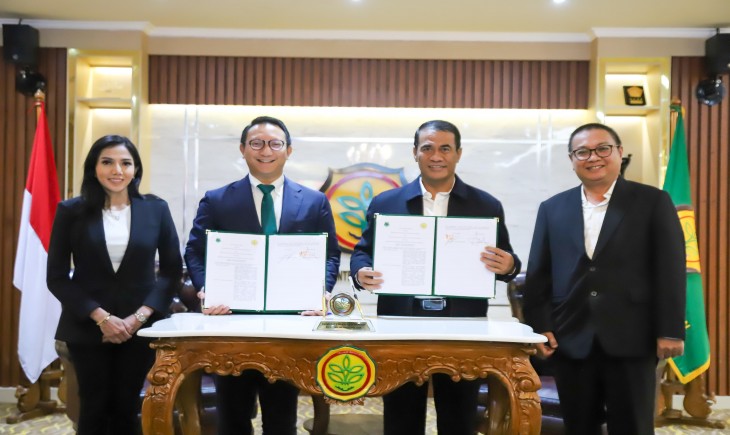 penandatanganan MoU antara Kementan dan PORDASI di Kantor Pusat Kementan, Jakarta, Rabu (22/01/2025). (Foto: Dok. Kementan)