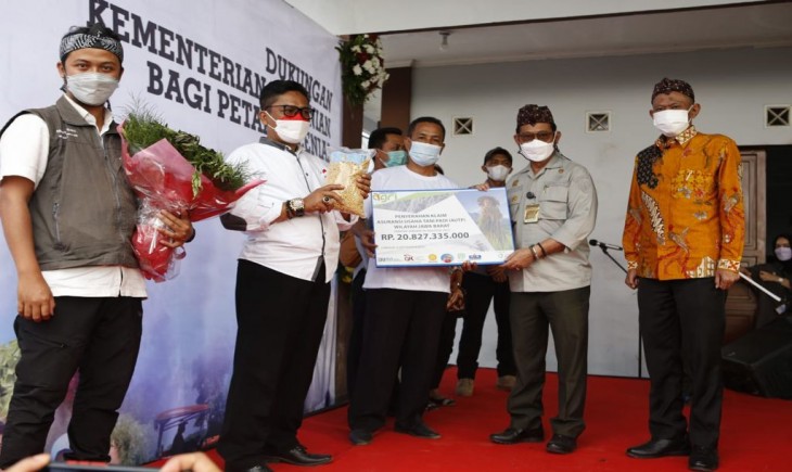 Foto : Mentan SYL Pada Acara 'Dukungan Kementerian Pertanian Bagi Petani Milenial' Di Cianjur.