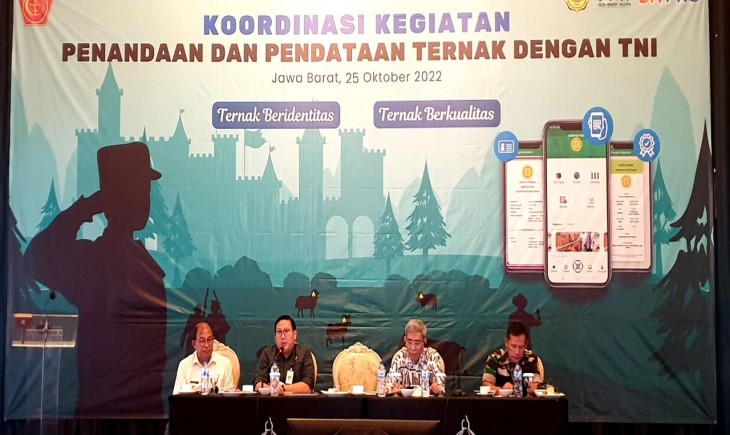 Foto :  (Dirjen PKH), Agung Suganda pada acara Koordinasi Kegiatan Penandaan dan Pendataan Ternak pada hari Selasa di Bandung (25/10).