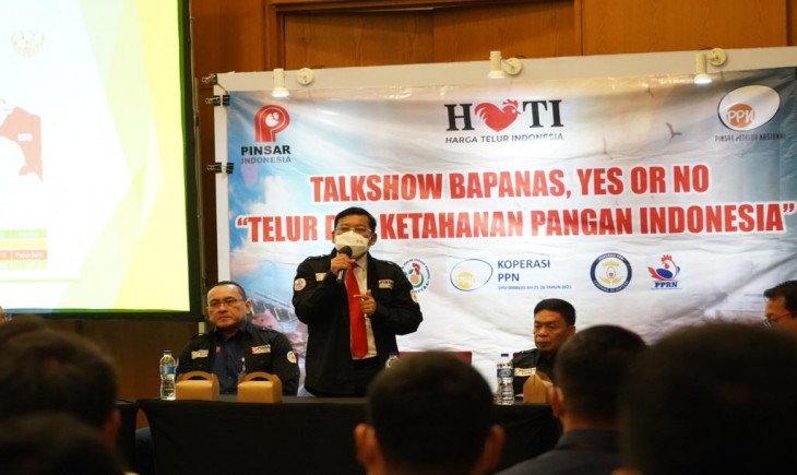 Foto : Kepala NFA Arief Prasetyo Adi dalam seminar nasional bertema Telur dan Ketahanan Pangan Nasional yang diselenggarakan oleh Perhimpunan Insan Perunggasan Rakyat Indonesia (Pinsar) .
