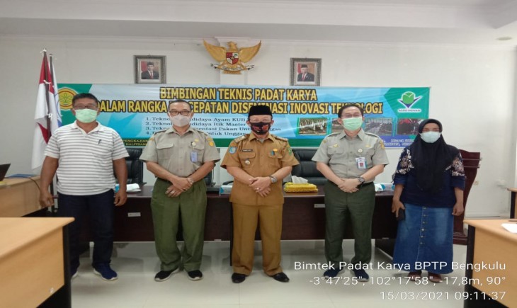 Foto : BPTP Bengkulu Gelar Bimtek Padat Karya.