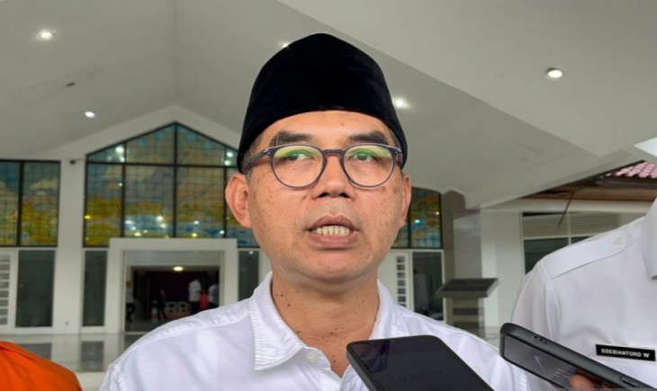 Foto: Sekda Kabupaten Bogor Ajat Rochmat Jatnika di Cibinong, Kabupaten Bogor, Jawa Barat.