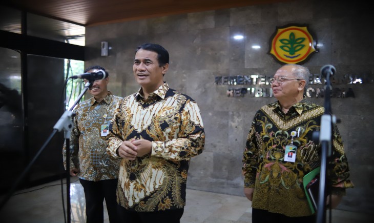 Mentan Amran usai pertemuan Bilateral Indonesia - Yordania di kantor pusat Kementerian Pertanian (Kementan), Jakarta, Rabu (14/5/25). (Foto: dok. Kementan)