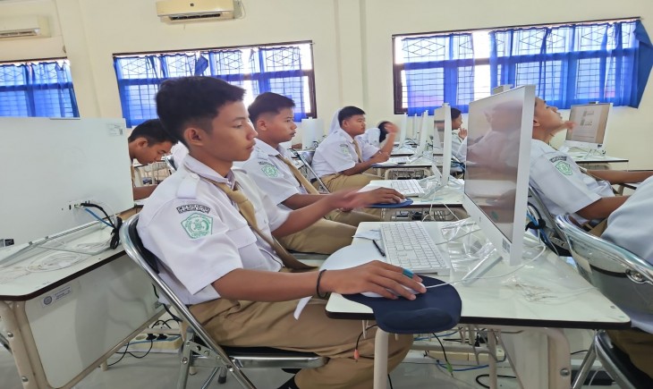 SMK-PPN Banjarbaru kembali menggelar Asesmen Nasional Berbasis Komputer (ANBK), yang digelar 21-22 Agustus 2024. (Foto: Dok. Kementan)