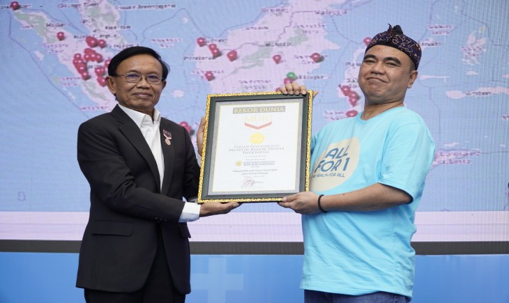 Vaksinasi Rabies Serentak di Indonesia, Kementan Pecahkan Rekor MURI. (Dok. Kementan)