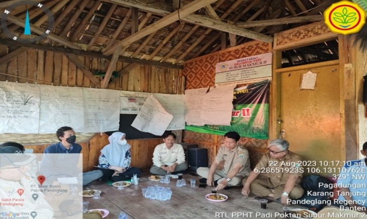 Penerapan PHT Skala Luas Padi Pacu Minat Petani Pandeglang dalam Aplikasi Saprodi. (Dok. Kementan)