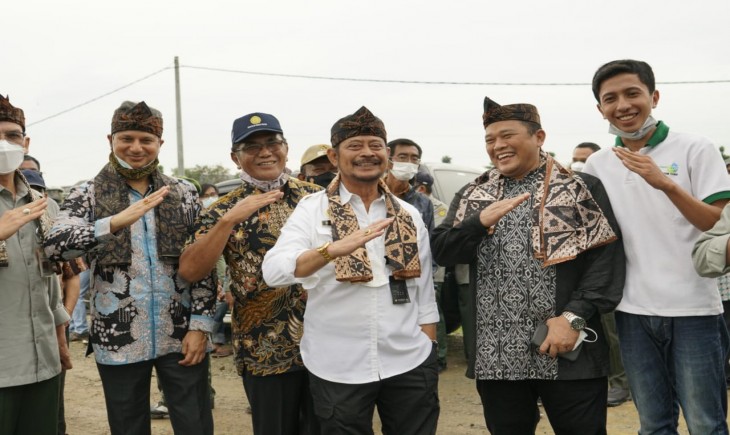 Foto : Menteri Pertanian, Syahrul Yasin Limpo dalam Kunjungan Kerjanya ke Karawang.