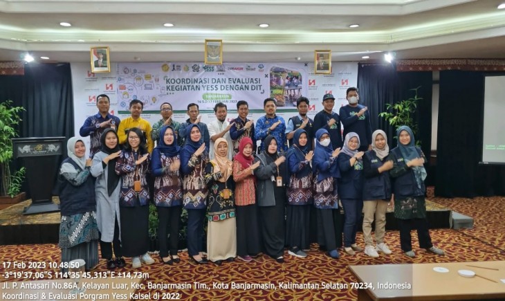 Foto : Koordinasi dan Evaluasi Kegiatan YESS dengan DIT di Kalimantan Selatan untuk kegiatan tahun 2022 di Hotel Swiss Bell Borneo, Banjarmasin(16/02).