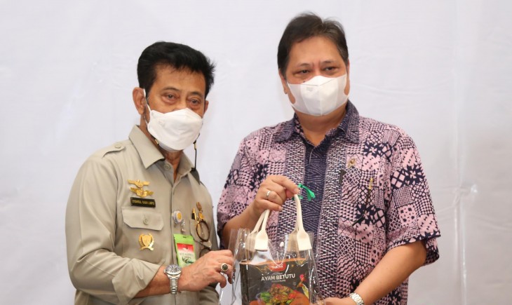 Foto : Menko Airlangga Apresiasi Kinerja Sektor Pertanian Selama Masa Pandemi.