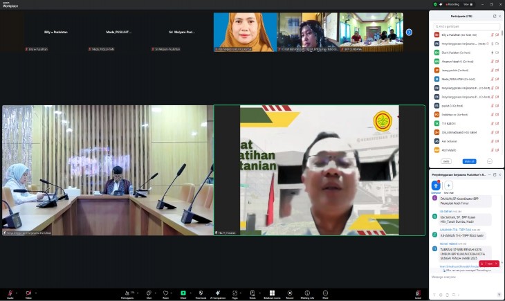 Bimtek bagi penyuluh pendamping Brigade Pangan dan koordinator Penyuluh Pertanian kecamatan dalam melaksanakan pengawalan dan Pendampingan Program BP, (24/09/ 2025). (Dok. Kementan)