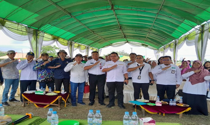 Kegiatan Farmer Field Day (FFD) yang digelar di Kecamatan Sambutan, Samarinda, kalimantan Timur, pada Rabu (13/9). (Dok. Kementan)