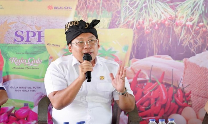 Kepala NFA Arief Prasetyo Adi dalam Forum Rembug Pangan, Jumat (15/9/2023) di Desa Budaya Kertalangu, Denpasar, Bali.