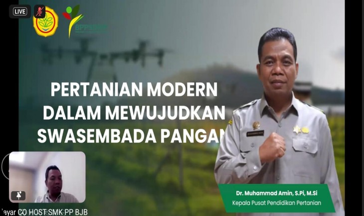 BPPSDMP kembali menggelar Millenial Agriculture Forum (MAF) Volume 5 Edisi 46 dengan Tema: " Kiprah Petani Milenial Mendukung Peningkatan Swasembada Pangan ". (Foto: Dok. Kementan)