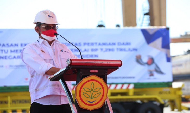 Foto : Kegiatan Merdeka Ekspor Pertanian Yang Dilepas Presiden Jokowi Memberikan Optimisme Baru Bagi Para Petani Dan Pelaku Usaha Pertanian.